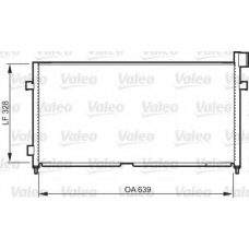 818984 VALEO Конденсатор, кондиционер