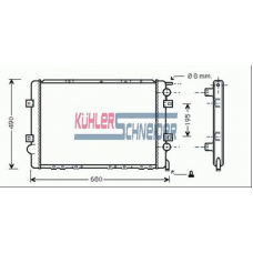 2900011 KUHLER SCHNEIDER Радиатор, охлаждение двигател