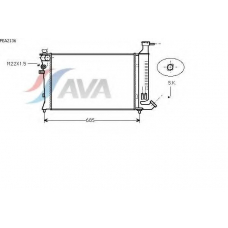 PEA2136 AVA Радиатор, охлаждение двигателя