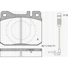 8110 23238 TRIDON Brake pads - front