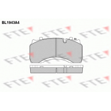 BL1943A4 FTE Комплект тормозных колодок, дисковый тормоз