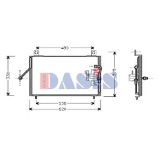 112006N AKS DASIS Конденсатор, кондиционер