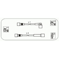 ODS207 JANMOR Комплект проводов зажигания