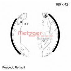 MG 392 METZGER Комплект тормозных колодок