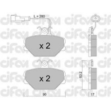 822-059-2 CIFAM Комплект тормозных колодок, дисковый тормоз