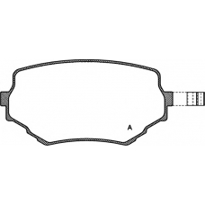 BPA0594.02 OPEN PARTS Комплект тормозных колодок, дисковый тормоз