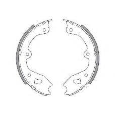 30386 SPIDAN Комплект тормозных колодок, стояночная тормозная с