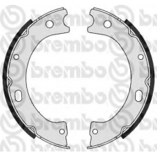 S 56 535 BREMBO Комплект тормозных колодок, стояночная тормозная с