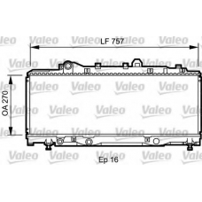 731980 VALEO Радиатор, охлаждение двигателя