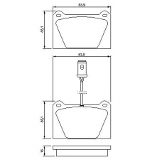 0 986 424 093 BOSCH Комплект тормозных колодок, дисковый тормоз