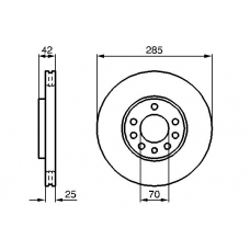 0 986 479 107 BOSCH Тормозной диск