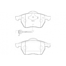 WBP21848B WAGNER LOCKHEED Комплект тормозных колодок, дисковый тормоз