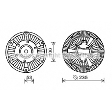 SCC031 AVA Сцепление, вентилятор радиатора