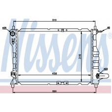 61630 NISSENS Радиатор, охлаждение двигателя