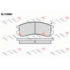 BL1296B2 FTE Комплект тормозных колодок, дисковый тормоз