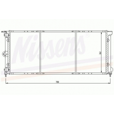 65191 NISSENS Радиатор, охлаждение двигателя