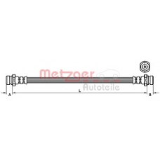 4110544 METZGER Тормозной шланг