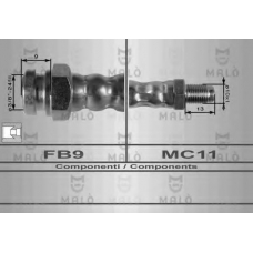 8325 Malo Тормозной шланг