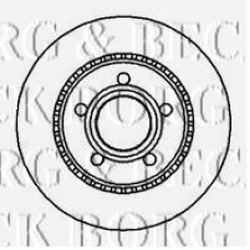 BBD4972 BORG & BECK Тормозной диск