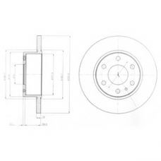 BG4164 DELPHI Тормозной диск