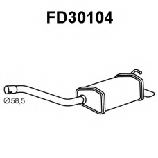 FD30104 VENEPORTE Глушитель выхлопных газов конечный