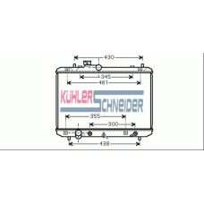 2200411 KUHLER SCHNEIDER Радиатор, охлаждение двигател