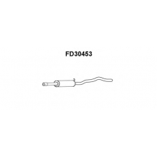 FD30453 VENEPORTE Средний глушитель выхлопных газов