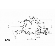 C.796.88 BEHR Термостат, охлаждающая жидкость