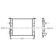 RTA2197 Prasco Радиатор, охлаждение двигателя