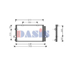 372007N AKS DASIS Конденсатор, кондиционер