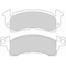 FD6551A NECTO Комплект тормозных колодок, дисковый тормоз