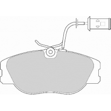 FD6243A NECTO Комплект тормозных колодок, дисковый тормоз