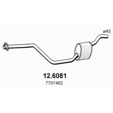 12.6081 ASSO Средний глушитель выхлопных газов
