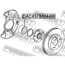 DAC43780044M FEBEST Подшипник ступицы колеса