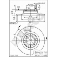 BS 7156 BRECO Тормозной диск