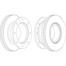 FCR240A FERODO Тормозной диск