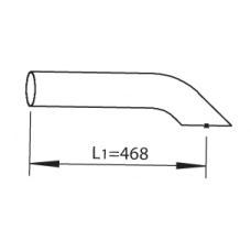 44647 DINEX Труба выхлопного газа