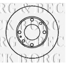 BBD5065 BORG & BECK Тормозной диск