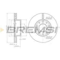 DBB170V BREMSI Тормозной диск