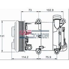 8411961 KUHLER SCHNEIDER Компрессор, кондиционер