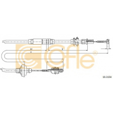 10.3154 COFLE Трос, управление сцеплением