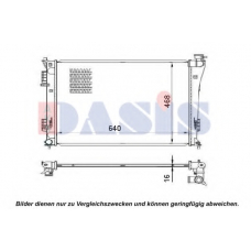 560074N AKS DASIS Радиатор, охлаждение двигателя