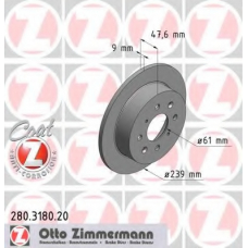 280.3180.20 ZIMMERMANN Тормозной диск