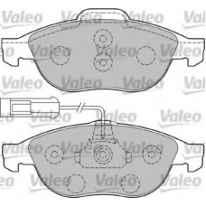 598880 VALEO Комплект тормозных колодок, дисковый тормоз