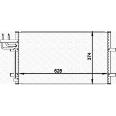 350203601000 MAGNETI MARELLI Конденсатор, кондиционер