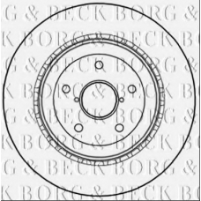 BBD5252 BORG & BECK Тормозной диск