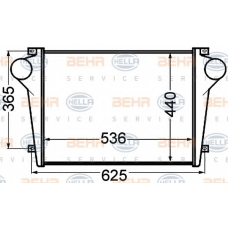 8ML 376 776-741 HELLA Интеркулер