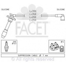 4.9878 FACET Комплект проводов зажигания