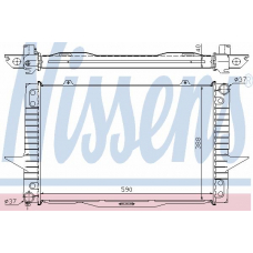 65536A NISSENS Радиатор, охлаждение двигателя