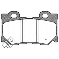 BPA1365.01 OPEN PARTS Комплект тормозных колодок, дисковый тормоз